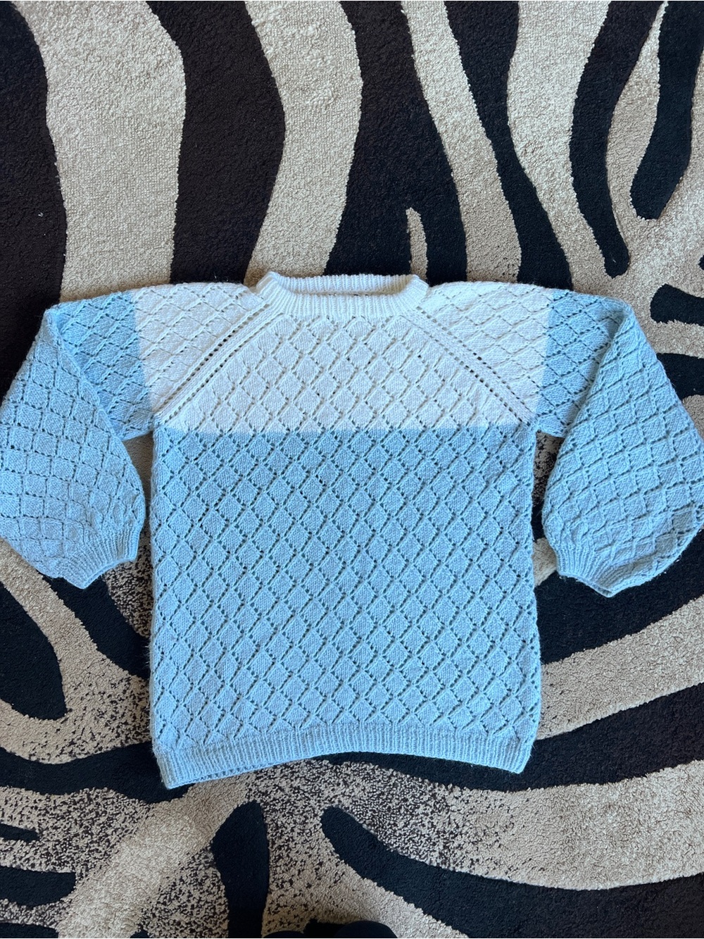Homemade Colour block Knit Sweater